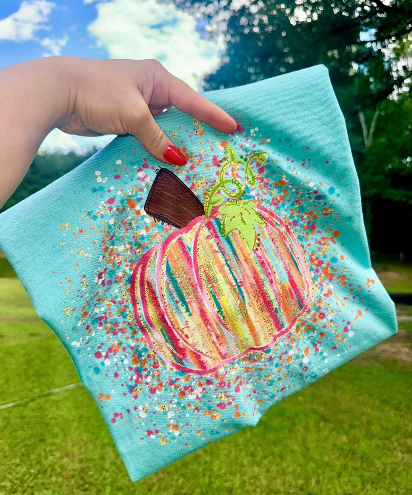 Paint Splatter Pumpkin