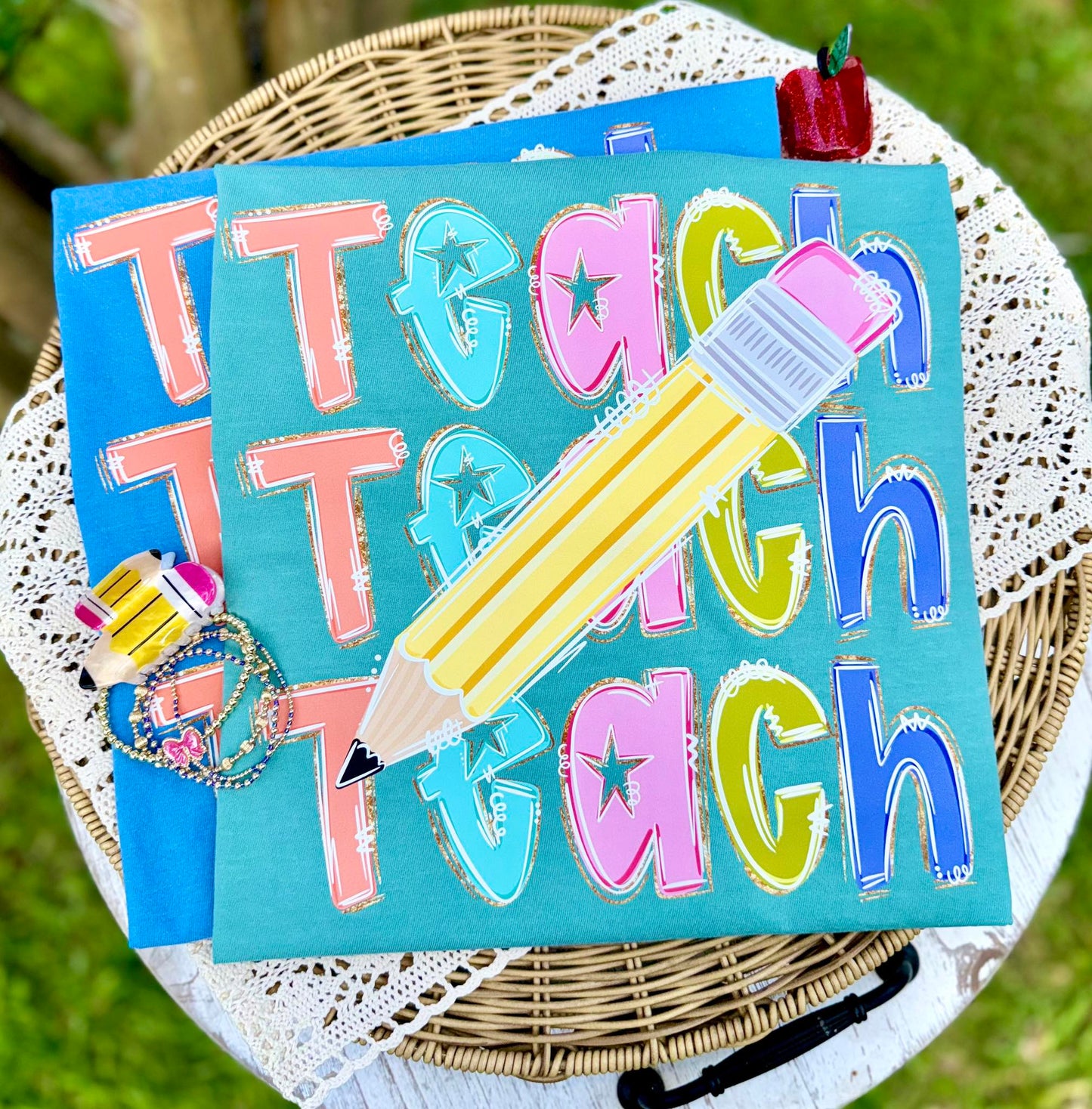 Teach Teach Teach- Graphic Tee