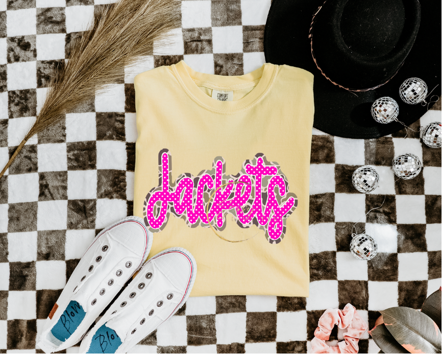 Pink Camo Jackets Tee