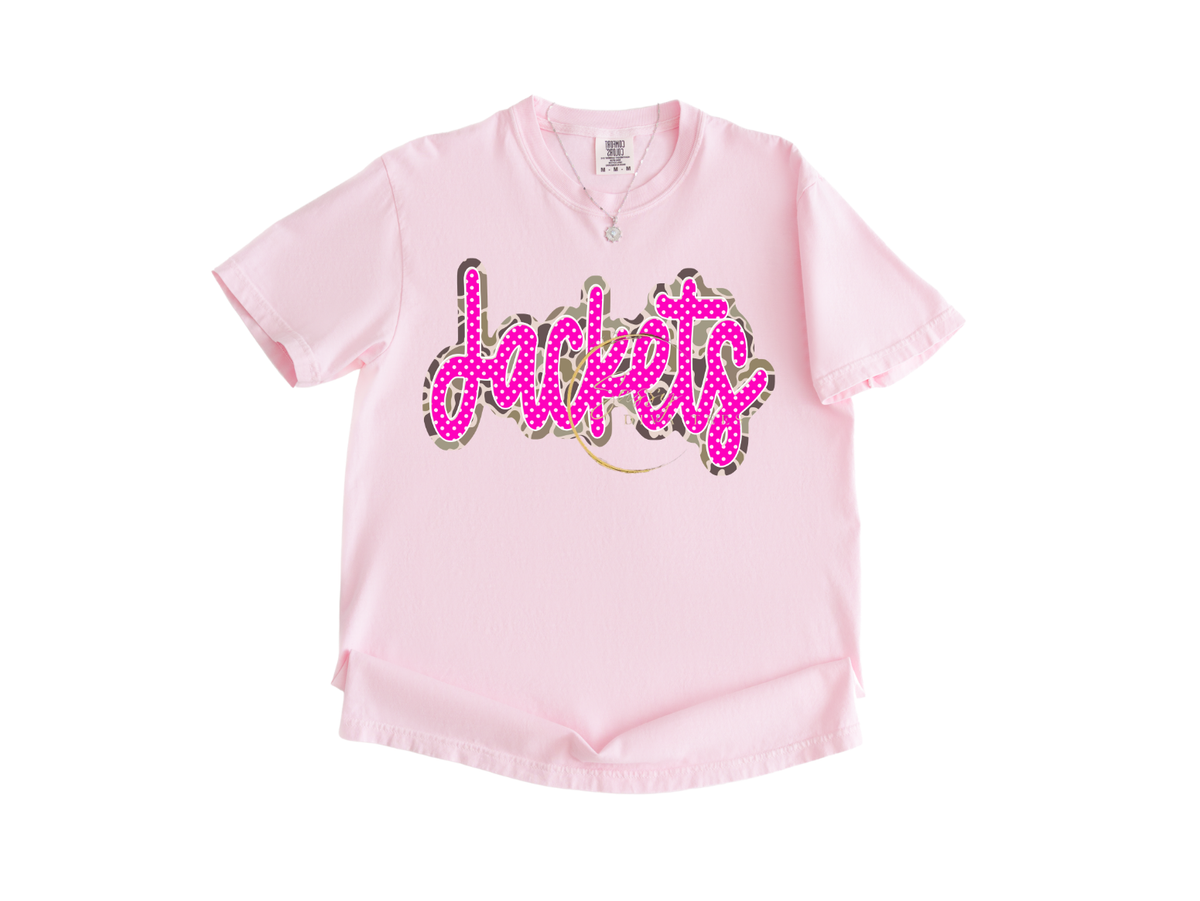 Pink Camo Jackets Tee