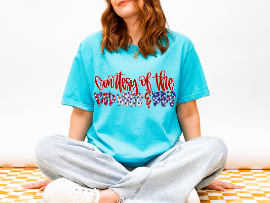 Courtesy of the Red White & Blue Graphic Tee